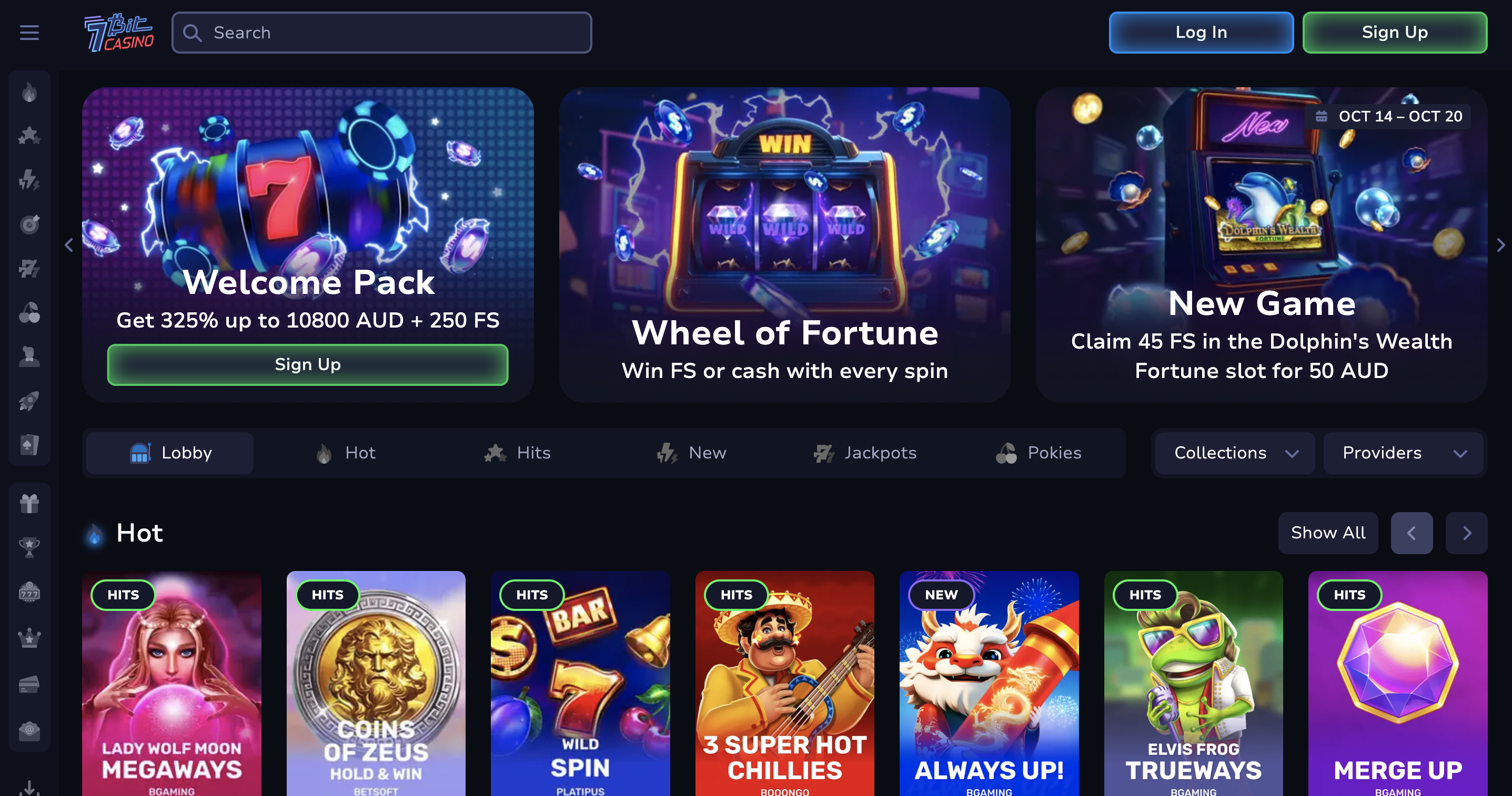 7Bit Casino interface