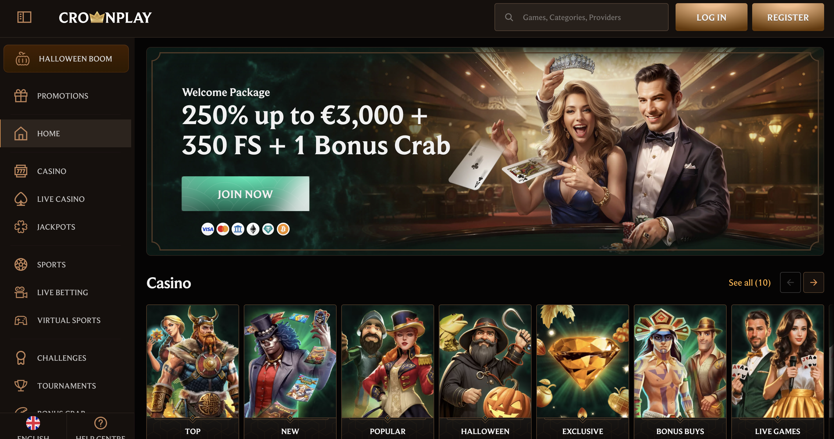 CrownPlay Casino screenshot