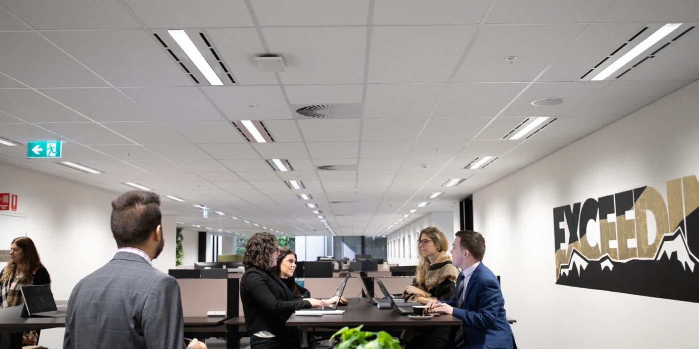 Professionals in coworking space